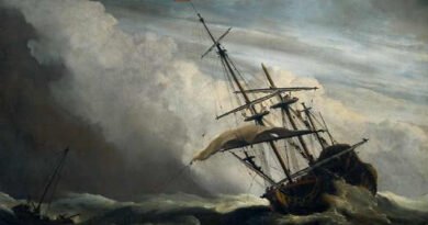 navio em meio a tempestade