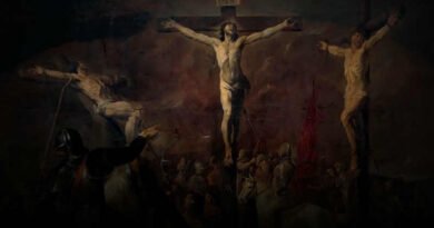 imagem de Jesus crucificado e os ladrões