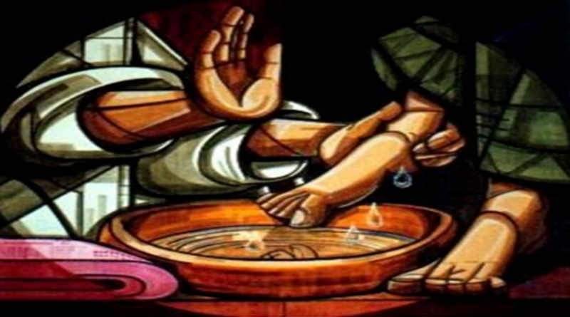Crítica ateísta ao amor de Jesus 1 pintura de alguém tendo os pés lavados