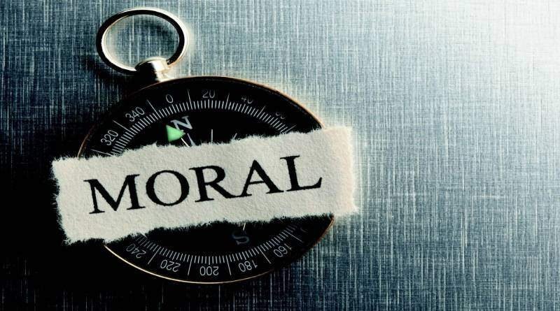 uma bússola representando a moral