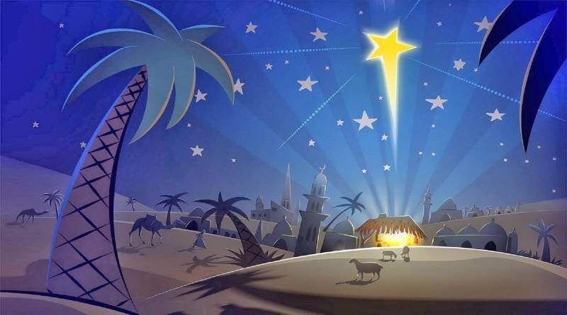 desenho com estrela de natal