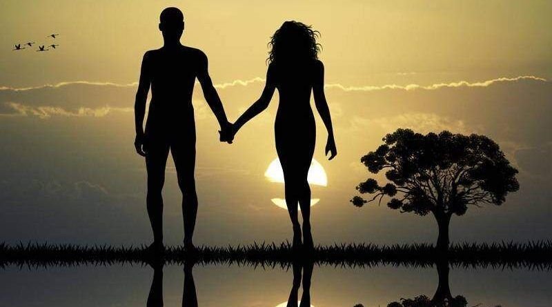 silhueta de um casal