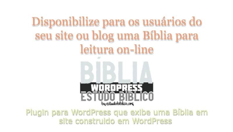 Plugin Bíblia WP Estudo Bíblico 1 plugin wordpress para Bíblia